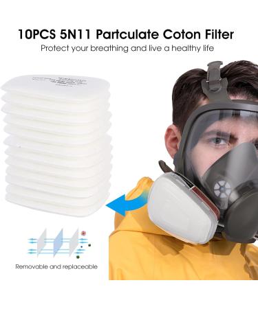 WAKYFLX Reusable Full Face Cover - 6800 Respirator for Paint, Dust, Chemicals - Ideal for Polishing, Staining, Spraying, Sanding & Cutting - Buy Online on GoSupps.com