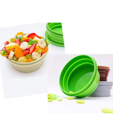 IYYI ME.FAM 800ML Silicone Collapsible Bowl with Lid - Heat Resistant Gray Bowl for Camping & Hiking - Buy Online on GoSupps.com