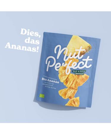 Nut Perfect Bio-Ananas 90g | Organic Pineapple Snack | Fruity & Acidic Treat | Eco-Friendly Collective Agriculture - Buy Online on GoSupps.com