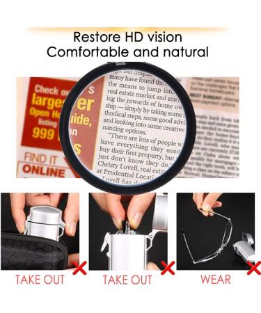 Luff Necklace Reading Glasses +2.5 - Fashion HD Portable Readers for Men & Women | Anti-Lost Handheld Neck Type - Buy Online on GoSupps.com