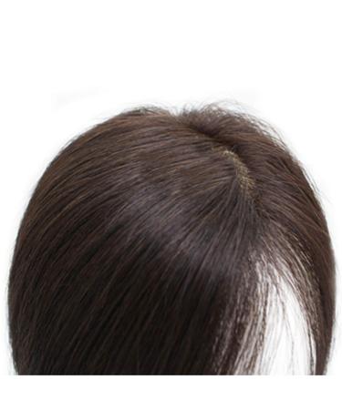 Human Hair Clip-In Hairpiece 28cm Mono Topper for Thinning Hair - Side Parting Solution - Buy Online on GoSupps.com