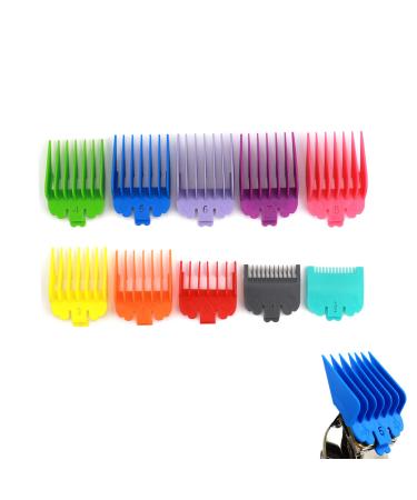 SOONHUA Hair Clipper Guards Combs 10pcs Hair Clipper Limit Comb Hair Guide Attachment Combs Set Replacement for Most Clippers Trimmers and Spares Haircut Accesorries for Whal Clippers