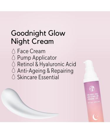 W7 Good Night Glow Night Cream 50ml Hydrating Revitalizing Night Treatment for All Skin Types | International Shipping Available - Buy Online on GoSupps.com