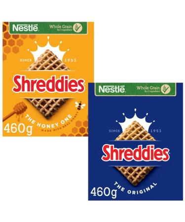 Cereal Bundle With Shreddies The Original 460g and Shreddies The Honey One 460g (2 Pack)