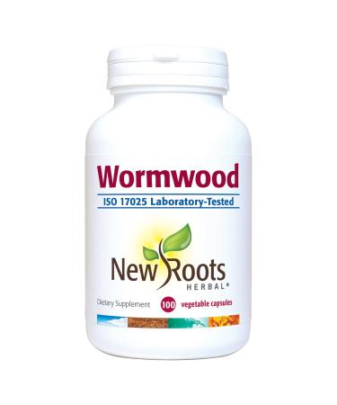 New Roots Herbal - Wormwood - 100 Capsules - 270mg per Capsule Vermifuge - Artemisia Absinthium - Appetite Booster for Adults - Wormwood Parasite Cleanse - Wormwood Herb - Wormwood Capsule - Digestive Health