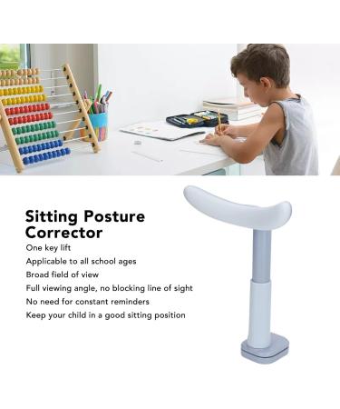 Sitting Posture Corrector for Children - Height Adjustable T-shaped Trainer (Blue) | Eye Protection & Myopia Prevention - Buy Online on GoSupps.com