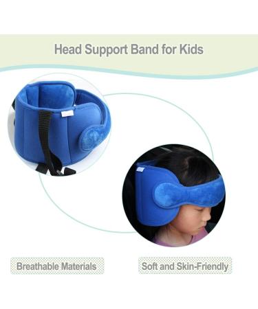 AIPINQI Car Seat Head Support Band - Safe Sleep Solution for Kids, Toddlers - Blue - Buy Online on GoSupps.com
