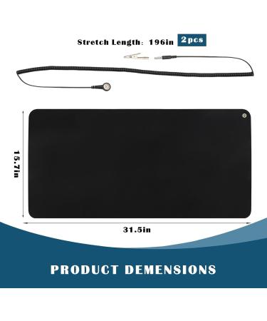 Zynery Ground Mat Set - Universal Earth Mats with Grounding Cables for Sleep Energy & Stress Relief | 80 x 40 cm - Buy Online on GoSupps.com