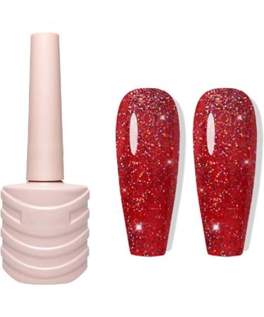 Sparkly Shiny Gel Nail Polish Rainbow Effect Sparkling Colors Glossy Soak Off Nail Gel Shining Design Polish Colors Sparkling Diamond Nail Polish Colorful Broken Drill Glue 06 - Buy Online on GoSupps.com