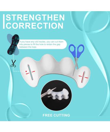 Adjustable Silicone Toe Spacers for Hammer Toes - 2 Pairs (M Size) | Toe Straighteners/Separators for Women Men - Buy Online on GoSupps.com