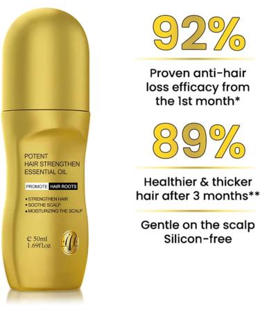  Mimoqk Hair Thickening Rollerball 50ml Scalp and Hair Strengthening Oil Scalp Moisturizer for Dense Hair Hair Loss and Damaged Hair Oil Restorative Formula for Thicker Healthier Hair - Buy Online on GoSupps.com