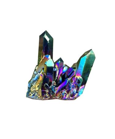 Natural Crystal Rough 1PC Natural Quartz Rainbow Titanium Cluster Rare Decoration Craft Home Decor 15 g As Shown