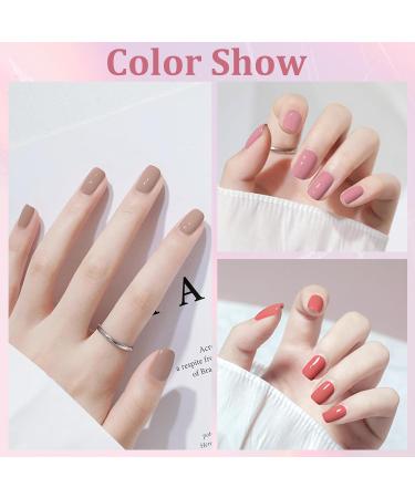 Nail Polish Sets Quick Dry Nail Polish Nail Varnish 4PC Pink Nail Varnish Set Long Lasting Nude Pink Red Purple Nail Polish Non-Toxic Water Based Nail Varnish No Need Cure Pink Purple - Buy Online on GoSupps.com