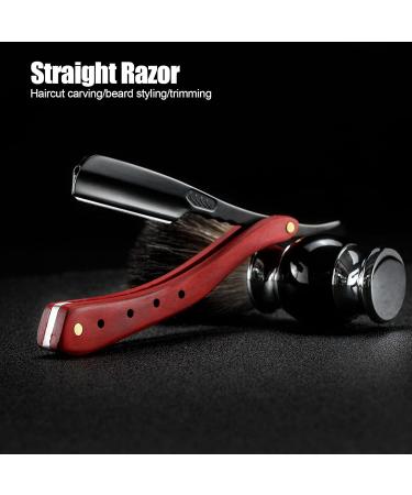 Syh & Aqye Professional Straight Edge Razor - Portable Zinc Alloy Travel Razor for Men (Black) - Manual Razor Without Blade - Buy Online on GoSupps.com