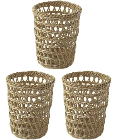 Garneck 3pcs Cup Sleeve Straw Woven Holders - Tumbler Insulator Sleeves for Hot & Cold Drinks - Buy Online on GoSupps.com