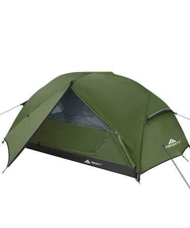 Forceatt Tent for 2 and 3 Person is Waterproof and Windproof, Camping Tent for 3 to 4 Seasons,Lightweight Aluminum Pole Backpacking Tent Can be Set Up Quickly,Great for Hiking 2-Person-Dark green