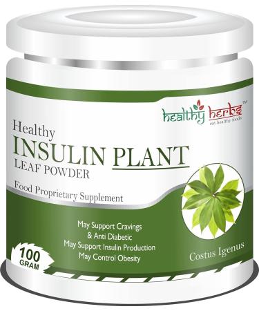 GRACE FULL GROVE Insulin Plant Leaf Tea (Costus Igneus) - Blood Sugar Support - Pack of 100g Pure Insulin Plant Powder
