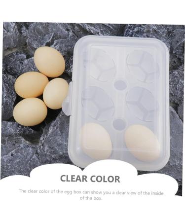 GLEAVI Box Pressure-proof Egg Carton Refrigerator Fridge Plastic Serving Tray Transparent Egg Tray Egg Rack White 24X14CM - Buy Online on GoSupps.com