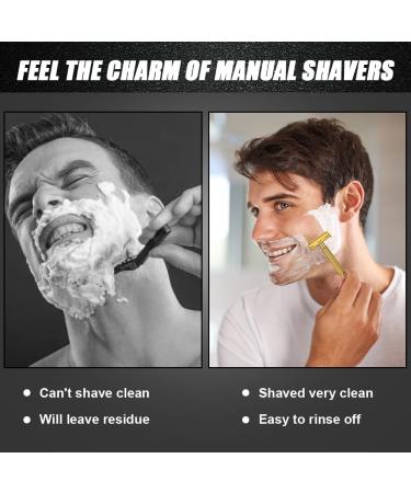 Uraqt Vintage Stainless Steel Safety Razor for Men - 2-Blade Head 10 Blades Travel Case & Mirror - High-Quality Wet Shaving Experience - Buy Online on GoSupps.com