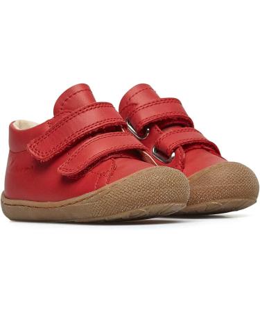 Naturino Cocoon VL Leather First Steps Shoes - 4 UK Child - Pomegranate - Buy Online on GoSupps.com