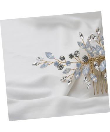 Ipetboom Silver Barrettes Hair Accessories Hair Barrettes for Women Silver Hair Clip Silver Headpiece Hair Side Comb Hair Comb Crystal Bridal Hair Combs Hairpin Bride Wedding - Buy Online on GoSupps.com