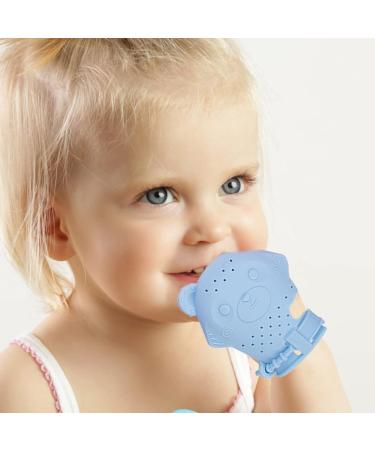 Niceram Bear Silicone Bite Gloves | Self-Calming Teething Relief for Infants | Anti-Drop Design with Adjustable Straps - Buy Online on GoSupps.com