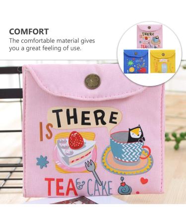 Cabilock 3pcs Sanitary Napkins Bag Menstrual Cup Pouch Nursing Pad Holder - Multi-purpose Organizer for Women and Girls - Buy Online on GoSupps.com