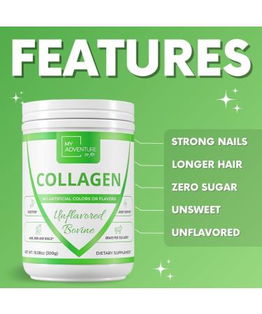 My Adventure to Fit Hydrolyzed Collagen for Women - Grass Fed Collagen Powder for Muscle Growth & Collagen Protein Powder - Keto Collagen Powder for Joints & Gut Health - Unflavored Bovine 300g Unflavored 14.82 Ounce (Pack  - Buy Online on GoSupps.com