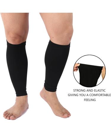 Leg Compression Sleeve & Calf Sleeves for Men & Women | 20-30 mmHg Shin Splint Support | Relief for Varicose Veins Swelling DVT and Edema - Buy Online on GoSupps.com