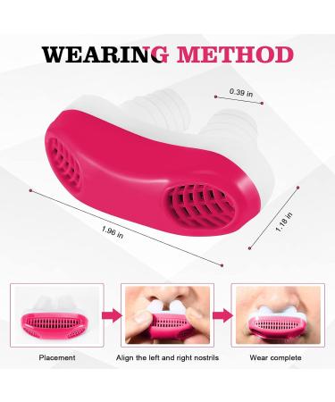 Anti Snoring Nasal Air Purifier - Sleep Apnea Device for Men and Women - Stop Snoring and Improve Sleep Quality - Red - Buy Online on GoSupps.com