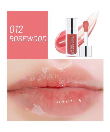 Hydrating Tinted Lip Oil Balm | Plump Lip Gloss | Nourishing Lip Care | Glass Lip Glow Oil | Non-sticky Formula | Lightening Lip Lines | (012#) - Buy Online on GoSupps.com