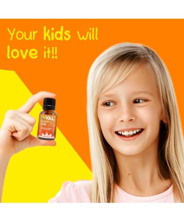VAL Happy Kids Calmness & Relaxation Essential Oil Blend - Kid Safe Aromatherapy for Diffusers | 0.5 oz (15 ml) - International Shipping Available - Buy Online on GoSupps.com