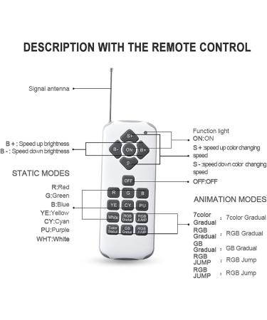 Pool Light Bulb Replacement 3500LM RGB Colorful Pool Lights Remote Control IP68 Waterproof Light Fixture 12V for Pond Patios Fountain Underwater Lights Defult - Buy Online on GoSupps.com