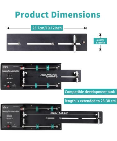 eTone Automatic Roller Extension Rod for 3 Spiral Developing Tank - Length Extending Mount - Buy Online on GoSupps.com