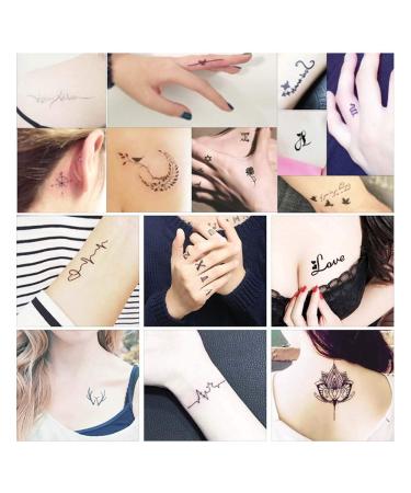 Jurxy 15 Sheets Tattoo Stencil Kit - Temporary Body Art Designs for Adults, Men, Women, Kids, Teenagers - Self-Adhesive and Reusable Tattoo Templates with Various Patterns - Buy Online on GoSupps.com