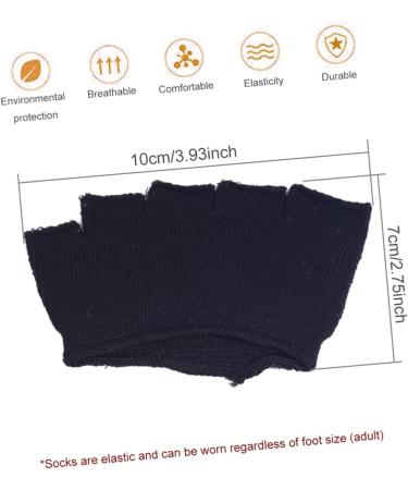 Frcolor 4 Pair Peep-Toe Socks for Men & Women - Low-Cut Invisible 5-Toe Liner Socks for Sandals & Heels - Buy Online on GoSupps.com