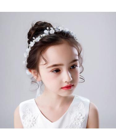 Simyron Bride Headband | Strasssteine Flower Girl & Pearl Headbands | Elegant Wedding & Valentine's Day Hair Jewelry - Buy Online on GoSupps.com