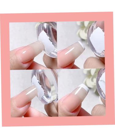 Nail Art Stamper Silicone Manicure Jelly Stamping Head Nail Supply Tools 4.2cm White Brushes - Buy Online on GoSupps.com