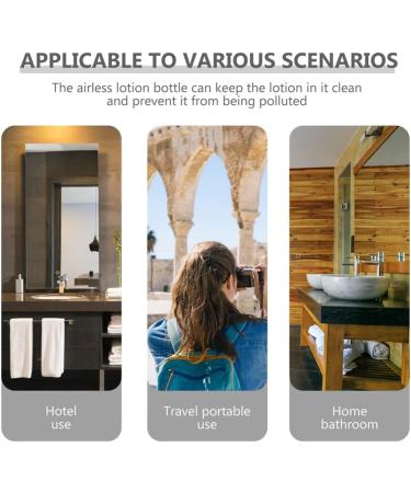 CLISPEED Cream Pressing Sub Container Cream Holder Press-type Container Leak-proof Cream Jars Acrylic Bottle for Cream Acrylic Acid Sample Travel Lotion - Buy Online on GoSupps.com