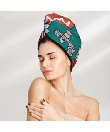 Microfiber Hair Towel for Women - Super Absorbent Coral Velvet Quick Dry Wrap for Long Curly & Thick Hair - Buy Online on GoSupps.com