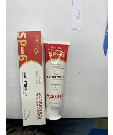 SP-6 Ultra Whitening Toothpaste - Brightening Stain Removing & Fresh Breath Formula - International Shipping Available - Buy Online on GoSupps.com