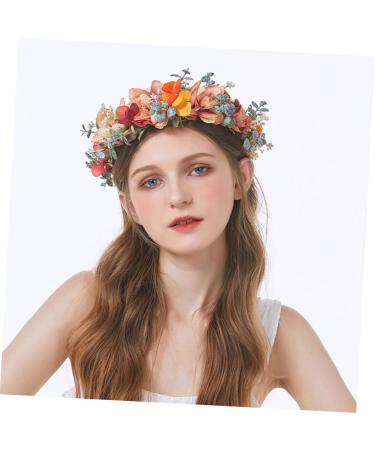 MAGICLULU Wreath Tiara Hair Bands Head Band Fall Garland Green Crown Headband for Girls Flower Girl Headpieces for Wedding Flower Headbands Flower Hair Accessories Autumn Miss - Buy Online on GoSupps.com