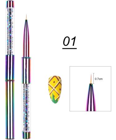 Obahdirry Nail Art Acrylic UV Gel Extension Paint Pen Brush UV Gel Nail Art Brush Manicure 1 1 # - Buy Online on GoSupps.com