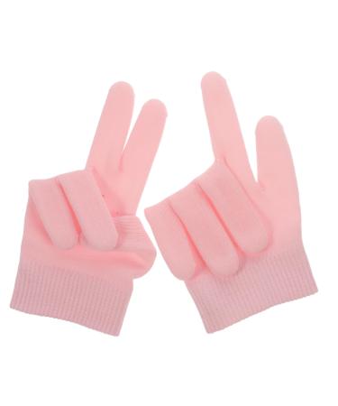 Housoutil 1 Pair Moisturizing Gloves Moisturizing Moisturizing Gel Gloves Moisturizing Hand Care Elegant Black Bows Hand Peel Pink Essential Oil Hand 21.5*11cm