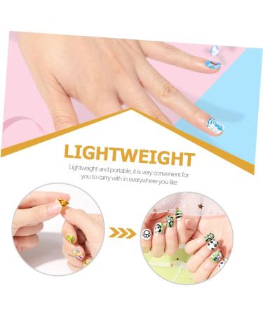 Beaupretty 5 Sets Children's Nail Art Toys Glitter Nail Polish Kids Fake Nail Kit Makeup Toys Nail Art Kit for Girl Nail Tip Fake Kit Nails Kit Make up Birthday Present Plastic Toddler - Buy Online on GoSupps.com