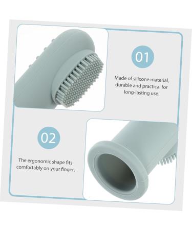 Gleavi Newborn Toothbrush Set - 3-in-1 Finger Brush & Massage Toy for Babies | Soft Fur Tongue Cleaner & Mouth Cleaning Device - Buy Online on GoSupps.com