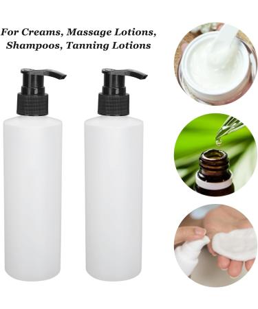 Refillable Reusable ABS Shampoo Dispenser - 250ml Leak-Proof Pump Bottle for Massage Oil & Shampoo - Buy Online on GoSupps.com