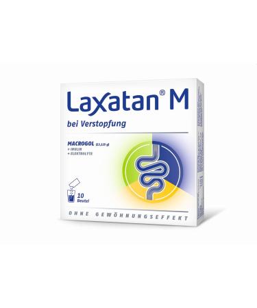 Laxatan M - does not solve the constipation immediately but gently without getting used to it & well tolerated |With macrogol electrolyte & inulin |10 bags (drinking granulate) 10 pieces (1 -pack)
