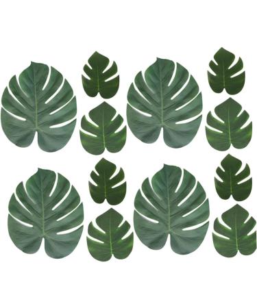 Zerodeko Personalized Gift 36 Pcs Home Decoration Supplies Artificial Leaves Fake Monstera Leaves Simulation Green Turtle Leaves Artificial Plants Household Personalised Gifts - Buy Online on GoSupps.com