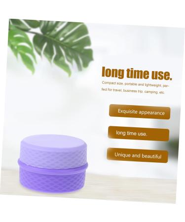 minkissy 2 Sets Cream Box Small Cream Container Makeup Pots Container Cosmetic Lotion Bottle Empty Lotion Container Face Cream Pot Salve Jar Travel Portable Silica Gel Purple Storage Box - Buy Online on GoSupps.com